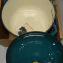 Mueller DuraCast 6 Quart Enameled Cast Iron Dutch Oven Pot with Lid, Heavy-Duty, Oven Safe up to 500 F & Across All Cooktops, Wedding Registry Ideas & Gifts, Emerald