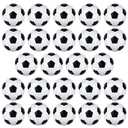 Coopay 24 Pieces 32mm Foosball Balls Table Football Soccer Replacement Balls for Official Tabletop Game (Black/White Pentagon)