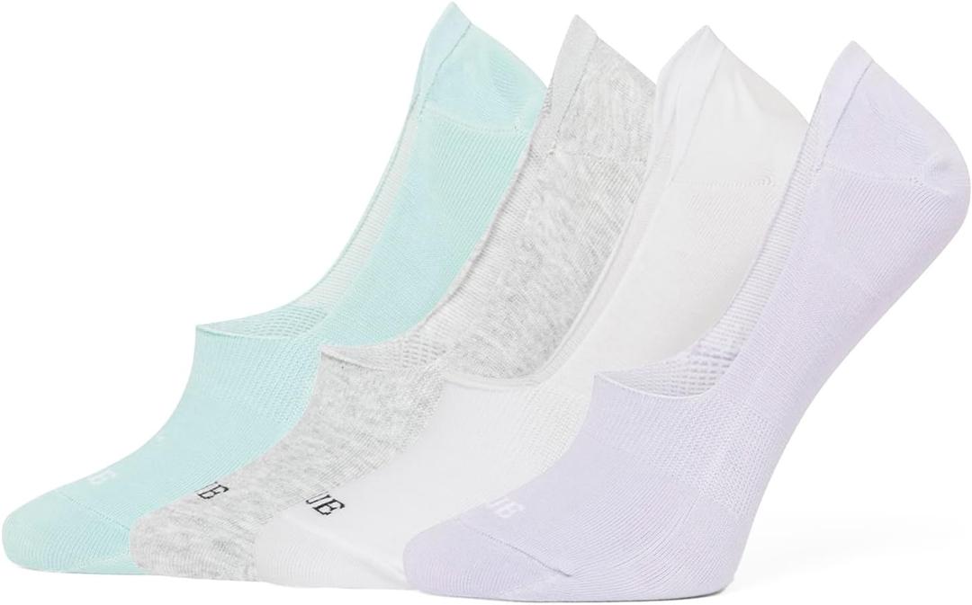 HUE Women's Sneaker Liner Socks (4-Pack)