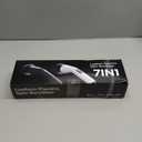 Leebein Electric Spin Scrubber, Cordless Cleaning Brush for Bathroom Shower Tub, IPX7 Waterproof Power Scrubber with 7 Brush Heads, Extendable Long Handle and 2 Speeds Scrubber for Bathtub Floor (Black)