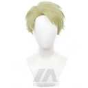 Anime Green Yellow Short Wig Suit-Sorcerer Office-Worker Costume | Men Women Short Straight Hair High Temperature Fiber Breathable Rose Net Halloween, Anime Conventions & Comic Cons