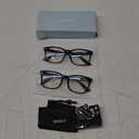 livho High Tech Blue Light Glasses - Advanced up to 99% Blue Light Blocking Computer Glasses - Screen Fatigue & UV Protection (*B11 Light Black X 2)