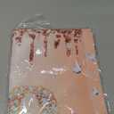 Happy 70th Birthday Table Runner Rose Gold 70th Birthday Table Runner for Women Her 70 Years Old Celebration Party Decorations Non-Slip Dining Table Linen Cover Cloth Decor, 72 Inches Long