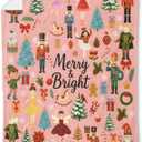 Nutcracker Christmas Decorative Throw Blanket,Ballet Fairy Mouse King Tree Print Decoration,Flannel Winter Pink Blankets for Couch Bed Sofa,Holiday Home Decor,Xmas Festival Gifts 50x60 Inch