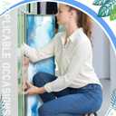 Haull 2 Pcs School Locker Magnetic Wallpaper Locker Accessories for Girls Boys 12 x 36 Inch Removable Locker Decoration for School Office (Marble)