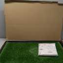 Reusable Dog Loo System with Artificial Grass Turf&Pee Pads&Tray, for Puppy Potty Training is Portable&Easy to Clean,35x23in Large Dog Litter Box Toilet for Indoor/Outdoor use