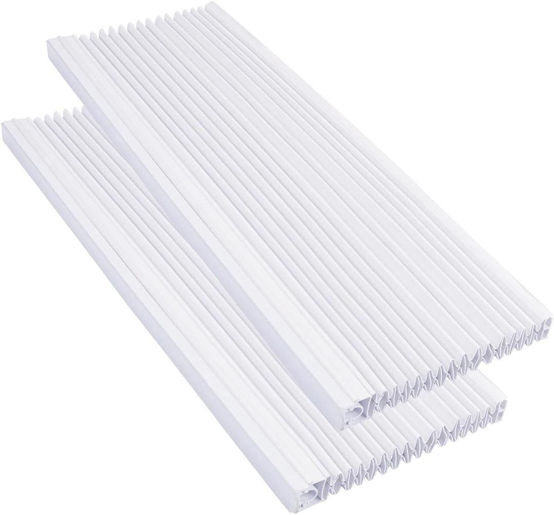 Forestchill Window Air Conditioner Side Panel with Double Layers, Upgraded Insulation AC Side Panels for Window AC Unit, Fits Up to 17" H x 10" W, Pack of 2, White