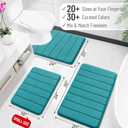 OLANLY Memory Foam Long Bathroom Rugs Runner 70x24, Super Soft Absorbent Bath Mat, Quick Dry, Machine Washable Shower Floor Rugs, Bathmat Carpet, Bathroom Home Decor Accessories, Deep Lake