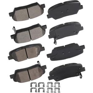 cciyu D1432 D1439 Front & Rear Professional Ceramic Brake Pads Set Fit For 2010-2012 For Hyundai For Santa Fe,2013-2014 For Santa Fe Sport,2011-2014 For Kia For Sorento