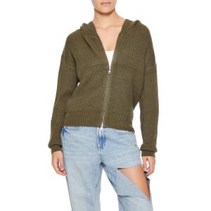 Forever 21 Women's Hooded Zip-up Sweater, Medium