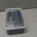 WIBIMEN Mini Ice Cube Trays, 0.55 Tiny Pebble Ice for Iced Coffee & Cocktails, Fast Chill, Easy Twist Release, Stackable with Lid & Storage Bin (4 Pack, Black)