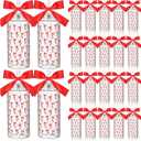 24 Pcs Red Bow Party Favors Red Bow Plastic Cups Coquette Aesthetic Cup with Lids and Straws 14 oz Reusable Cute Plastic Water Bottle with Ribbon for Birthday Bridal Wedding Party Supplies