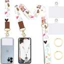 Phone Lanyard Wrist Strap Crossbody Adjustable, Cell Phone Lanyard for Around The Neck Shoulder Wristlet Strap (Be Kind Hands)