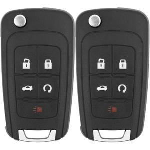 Key Fob Replacement for 2014-2019 Buick Encore/ 10-12 Allure/ 10-16 Lacrosse/ 11-17 Regal/ 12-17 Verano/ 10-19 Chevy Equinox Camaro/ 11-16 Cruze Malibu/ 14-19 Impala/ 12-17 Sonic Keyless,2Pcs