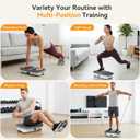 NEWBULIG Vibration Plate, Whole Body Workout, Vibrating Platform with LED Touch Screen & Pull Ropes for Weight Loss & Muscle Toning, Home Gym Fitness Equipment with Remote Control for Women Men
