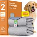 IMPROVIA Reusable Puppy Pad Waterproof, Extra-Absorbent, Washable Pee Pad for Dog Training, Whelping, & More Protect Your Floors & Pet with Quick-Drying Potty Pad (Paws & Hearts, Small 18"x24" (Pack of 2))