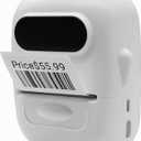 HYBSK Bluetooth Thermal Printer with Label, P50 Portable Barcode Label Maker Machine for Retail,Small Business, Office,Compatible with iPhone/Android (White)