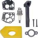 699644 Intake Manifold Replacement Part with 698369 3.5 HP Air Filter for 795469 795469 794147 498809 497619 795475 790206 790218 699660 794161 498811 Lawn Mower