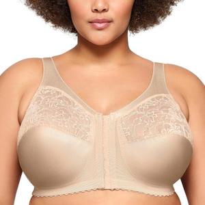 Glamorise Women's Full Figure MagicLift Front Close Support Bra #1200 (52G)