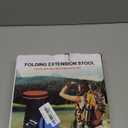 Foldable Telescoping Stool Portable, Retractable Stool for Adults, Upgraded Collapsible Folding Seats with Load Capacity 550lbs, Camping Stools for Adults (Black)