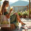 griFusion Tech "When Life Gives You Lemons Inspirational Tote Bag, Durable Canvas Bag for Daily Use, Uplifting Gift for Positivity Seekers