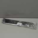 Small Tension Rod 16-38inch Black Tension Curtain Rod No Drilling Spring Rods for Windows Short Tension Rod Adjustable Curtain Rod for Windows, Door, Closet, Kitchen