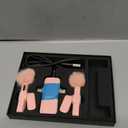 PQRQP 3 in 1 Wireless Lavalier Microphone for iPhone, iPad, Android, Camera, Mini Microphone, 7-Hour Battery, High Definition Sound Quality for Interview, Video Podcast, Vlog (Pink)