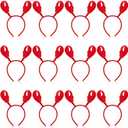 Crowye 12 Pcs Lobster Crab Headbands Red Claws Headwear Adults Ocean Costume Hats for Halloween Cosplay Summer Lobster Party