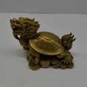 Brass Dragon Turtle Statue Chinese Feng Shui Dragon Turtle Fortune Fortune Home Decoration Good Luck, 16*12*13cm1.1kg (9*)