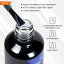 4 x XCVPL Gel Top Coat - No Wipe High Gloss Shine, Scratch & Stain Resistant, Quick Dry Clear Gel Polish for UV LED Nail Lamp, Long-Lasting 4+ Weeks, No Sticky Residue