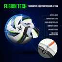 Western Star Soccer Ball Helix- Size 3 4 5 - Official Match Grade Soccer Balls - Attractive and Durable Design (Gaea)