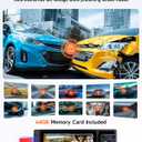 4K 3 Channel Dash Cam Front and Rear,4K+2.5K+1080P Dash Camera for Cars Inside,3.2" Screen Dash Camera for Cars, WiFi APP Control,4 IR Night Vision, G-Sensor, 24H Parking Mode, 64GB SD Card Included