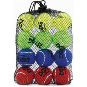 Tennis Balls for Dogs - 12 Pack 2.0'' Durable Non-Toxic Outdoor Dog Toys Balls with Mesh Bag, SGS Certified, Colorful Fetch Toys, Small Breeds (Non Squeaky)