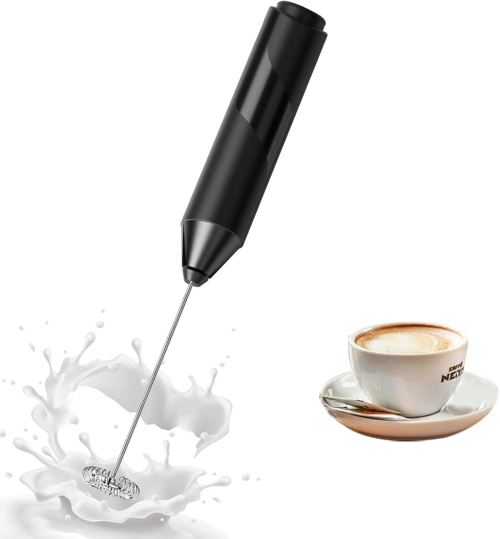 Electric Milk Frother Handheld for Cappuccino, Hot Chocolate, Frappe, Latte & More Electric Milk Frother Handheld for Cappuccino, Hot Chocolate, Frappe, Latte & More