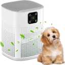 Air Purifiers for Bedroom, Honeyuan H13 HEPA Air Purifier for Home Large Room 600 sqft, Air purifiers with 360Air Intake, 3 Fan Speeds, 3-Stage Filtration, White