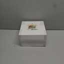 DaYammi 60PCS Clear Plastic Plates Heavy Duty Clear Disposable Plates 7.5 Fancy Gold Dessert Platos Small Cake Plates Appetizer Platos Hard Round Plastic Disposable for Wedding and Party