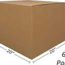 UBOXES Moving Boxes Large Size 20x20x15'' Boxes (Value 6 Pack) Packing/Shipping/Storage Boxes