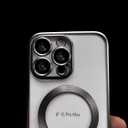 Grip CASE Magfit Back Cover Case Compatible with iPhone 15 Pro Clear