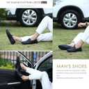 Go Tour Men's Premium Genuine Leather Casual Slip on Loafers Breathable Driving Shoes Fashion Slipper, 10.5 Size