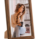 MOUDAMION 5x8 Wood Frame Brown, Natural Wooden 8x5in Picture Frames, Modern Golden 5 x 8inch Gallery Photo Pic Frame with HD Plexiglass, Horizontal Vertical Wall Mounting Tabletop Display 1Pcs