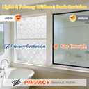OHTMERU Window Privacy Film Decorative Non-Adhesive, Reusable, Anti-Glare, 23.6 x 78.7 inches