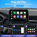 Wireless CarPlay Adapter for Apple iPhone & Android Auto, Wireless Adapter 2026 Upgraded Mini Bluetooth CarPlay 2-in-1 Car Audio & Video Accessories, Compatible with iOS 10+ Android 11+