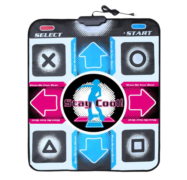 OSTENT USB NonSlip Dancing Step Dance Mat Pad Blanket for PC Laptop Computer Video Game
