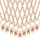 Geiserailie 36 Pcs Baby Shower Pacifiers Necklace Acrylic Pacifiers Necklace Charm Party Favors for Girls Boys Baby Shower Party Decorations Table Scatter(Brown)