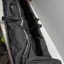 Ski Bag 360 Fully Padded Ski Bag with Wheels, 1200D Waterproof Fabric, 10mm Pearl Cotton Padded, Fits Single Ski/Double Skis/2 Sets Skis, Roller Ski Bag for Air Travel (Black)