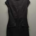 OFEEFAN Womens Summer Dress Mock Neck Short Sleeve Bodycon Party Club Mini Dresses Black M