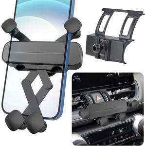 Car Phone Holder Mount ForToyota RAV4 2019-2024,Hybrid XSE Limited,Prime XSE 2021-2024 Auto Accessories Interior Decoration Mobile Cell Smartphone BracketNot Fit RAV4 LE,XLE,Prime SE (For RAV4 2019-2024with air volume knob)