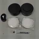 Nessus Reusable Pod Kit for Nespresso Pods Vertuo, Reuse Old Coffee Pods for Nespresso Vertuo: 100 Pcs Aluminum Foil Seal Lid, Holder, Brush, Refillable Vertuo Plus Next Capsule Machine(No Pods Come) (Black)