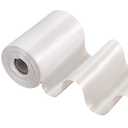 TONIFUL 4 Inch Wide White Solid Satin Ribbon 22yd Fabric Large Ribbon for Cutting Ceremony Grand Opening Sashes Table Car Bows Floral Sewing Craft Gift Wrapping Wedding Party Decoration Halloween