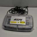 ASPL [Upgraded 5] 48LED Roof Top Strobe Lights, High Visibility Emergency Safety Warning LED Mini Strobe Light bar with Magnetic Base for 12-24V Snow Plow, Trucks, Construction Vehicles (Amber/White)